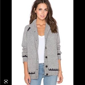 MIH jeans button up sweater XS